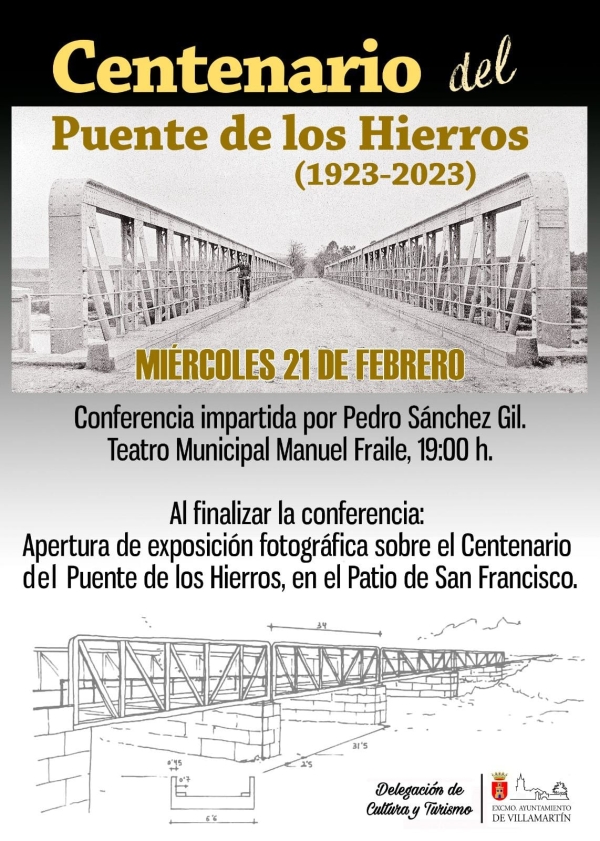 Conferencia y exposición sobre el “Centenario del puente de los Hierros”
