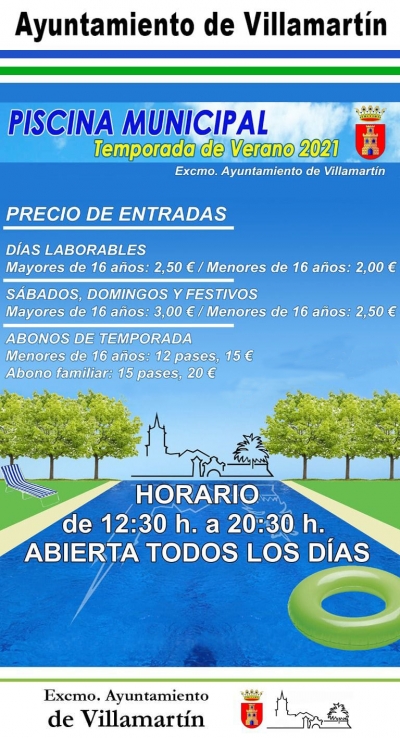 Piscina Municipal-Temporada de Verano 2021