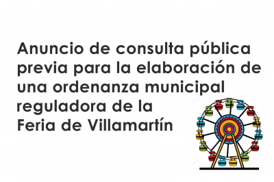 Anuncio de consulta pública previa 